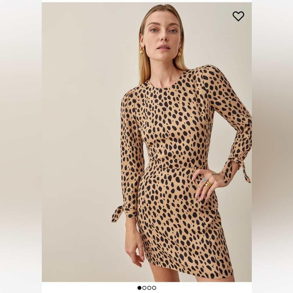 Reformation Reuben Dress Bobcat NWT size 8